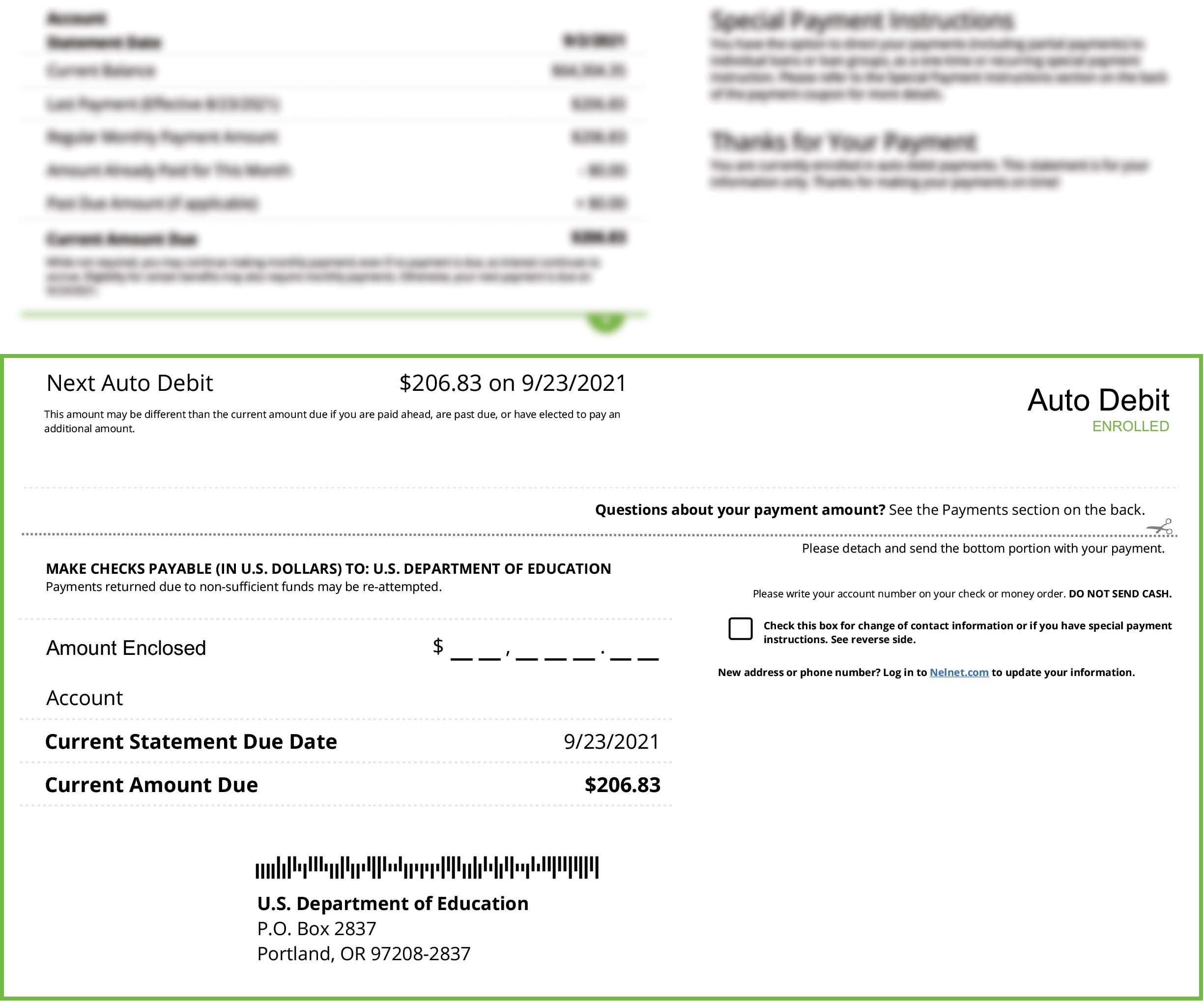 Understanding Your Monthly Student Loan Statement