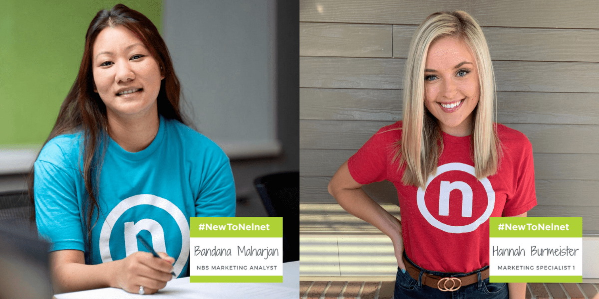 New to Nelnet October 2020 - Photos of new Nelnet associates Bandana Maharjan and Hannah Burmeister
