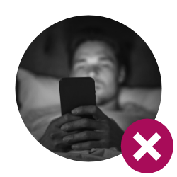 Out - Screen time in bed