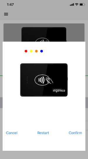 iOS confirm light pattern in app